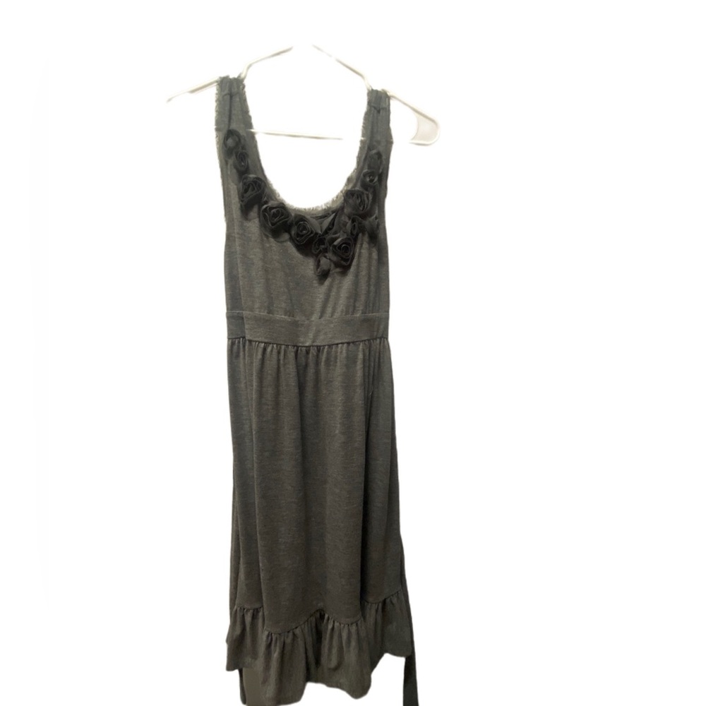 Gray Knee Length Dress